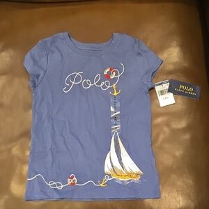 Polo by Ralph Lauren Kids Blue Sailboat T-Shirt